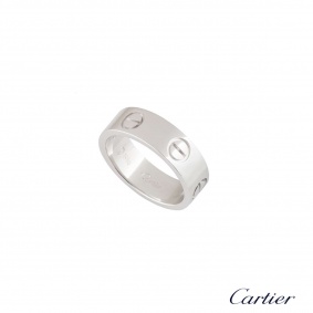 Cartier White Gold Plain Love Ring?